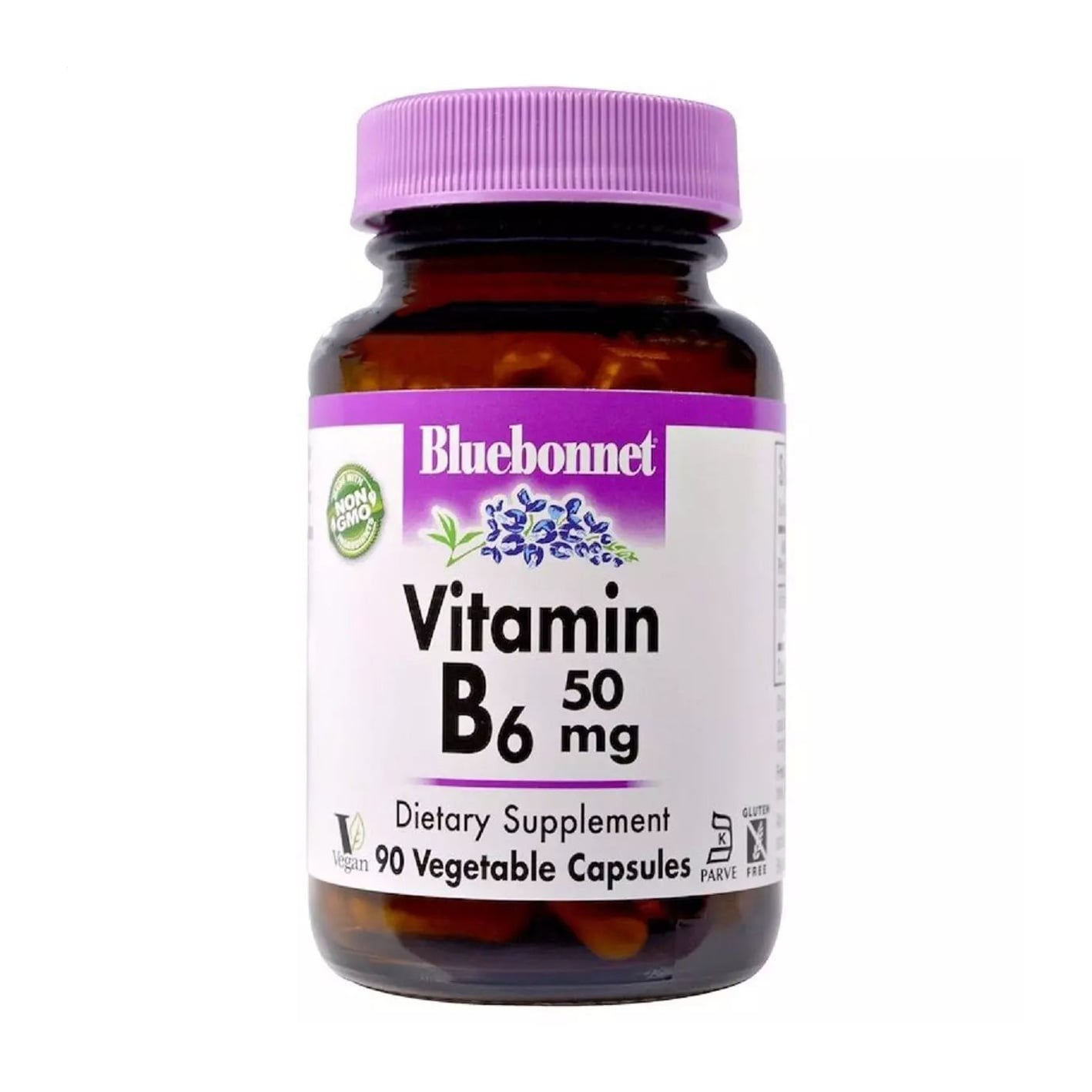 Вітамін B6 Bluebonnet Nutrition Vitamin B6, 50 мг, 90 капсул